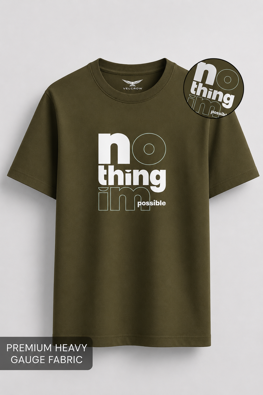 Nothing Impossible Premium T-Shirt graphic tee - Velcrow