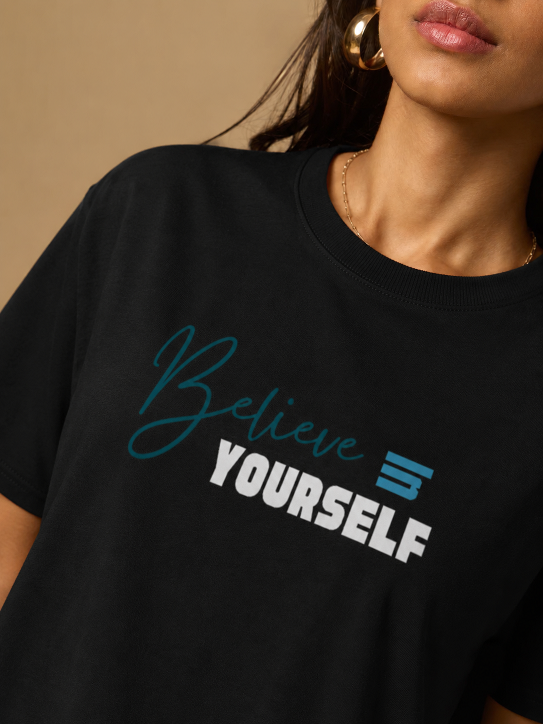Believe Yourself Crew Tee — Inspirational T‑Shirt graphic tee - Velcrow