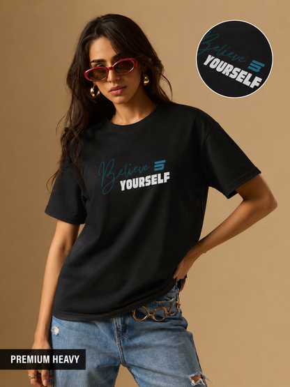 Believe Yourself Crew Tee — Inspirational T‑Shirt