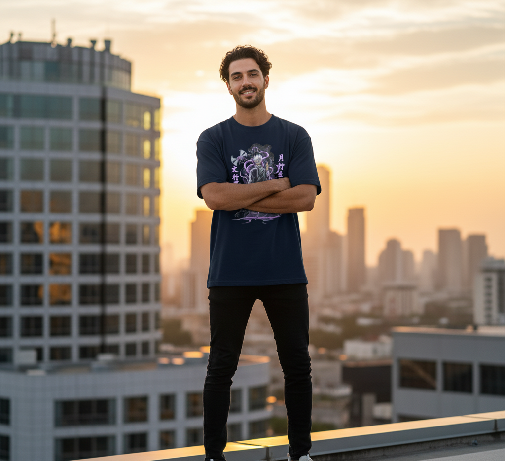 oversized high neck t-shirt