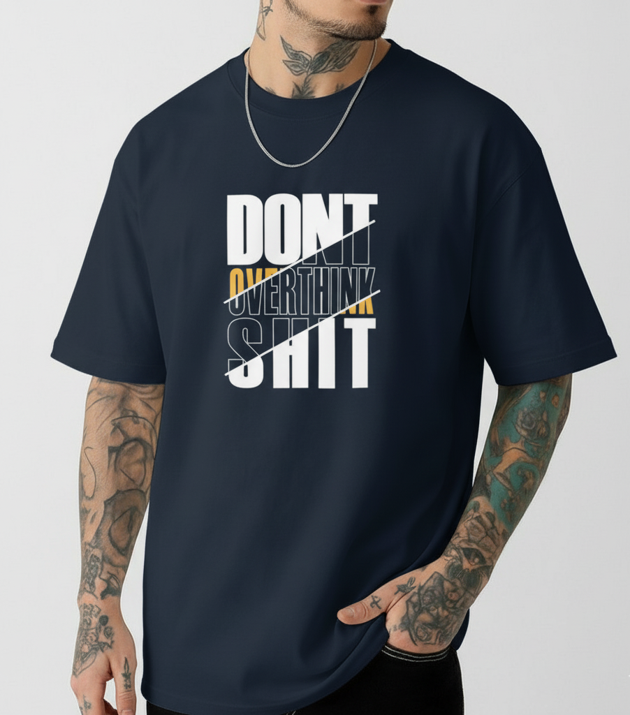 Premium Organic Cotton Oversized High Neck Tee – Unisex Minimalist Style