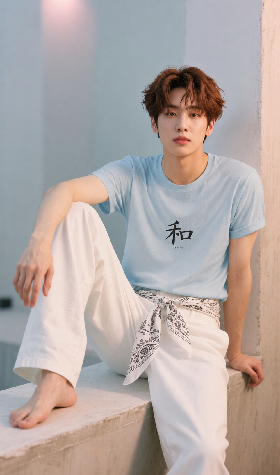 Peace T-Shirt — Minimal Japanese Tee graphic tee - Velcrow