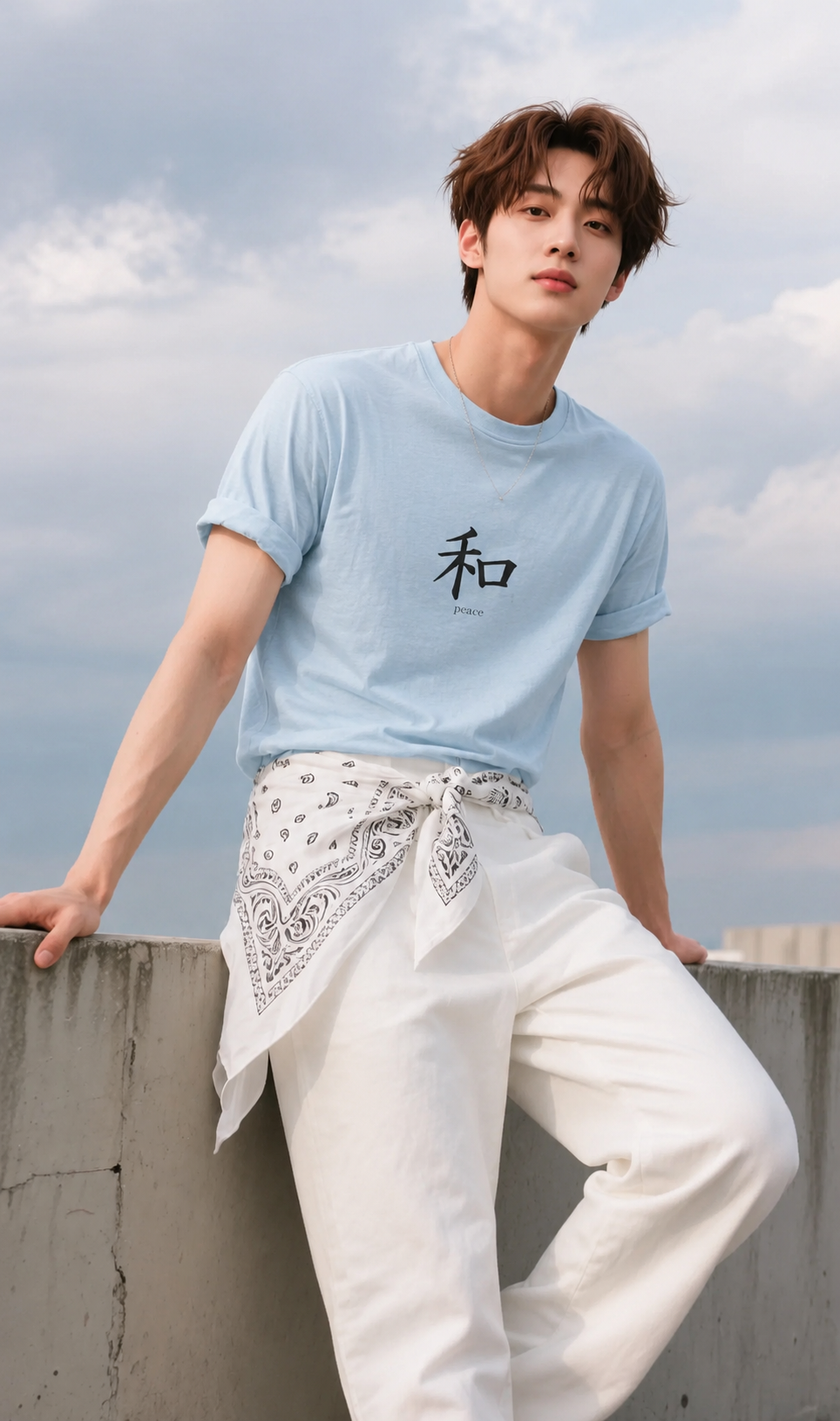 Peace T-Shirt — Minimal Japanese Tee graphic tee - Velcrow