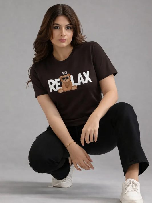 Just Relax Bear T-Shirt - Velcrow