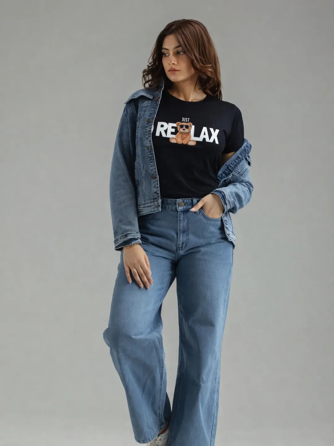 Just Relax Bear T-Shirt graphic tee - Velcrow