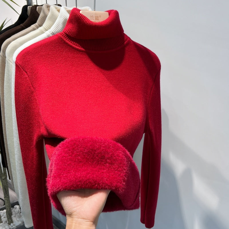 Women’s Fleece Turtleneck Sweater
