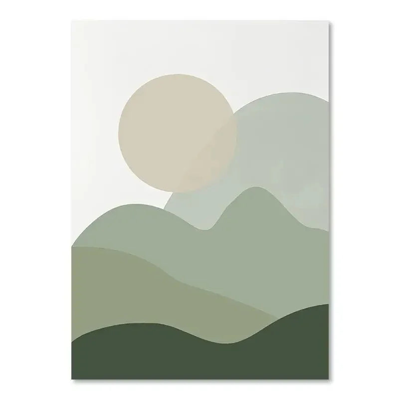 Green Plant Decorative Wall Painting – Modern Botanical Art for Home & Office Décor