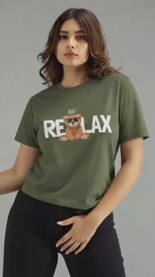 Just Relax Bear T-Shirt - Velcrow